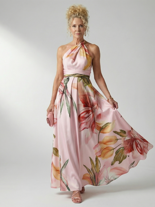 Amiel | Abito Maxi Floreale Leggero