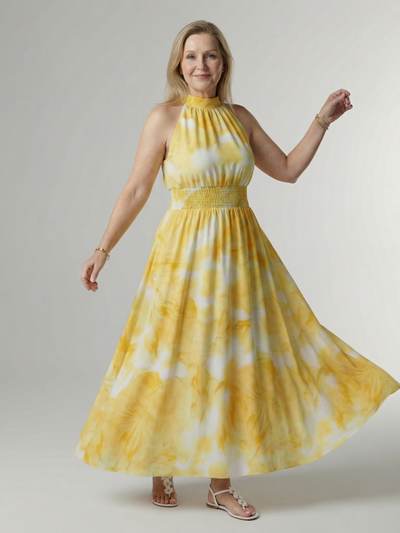 Sylin | Abito Midi con Scollo All'Americana