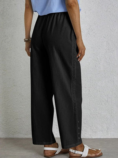 Shania - Pantaloni casual con bottoni