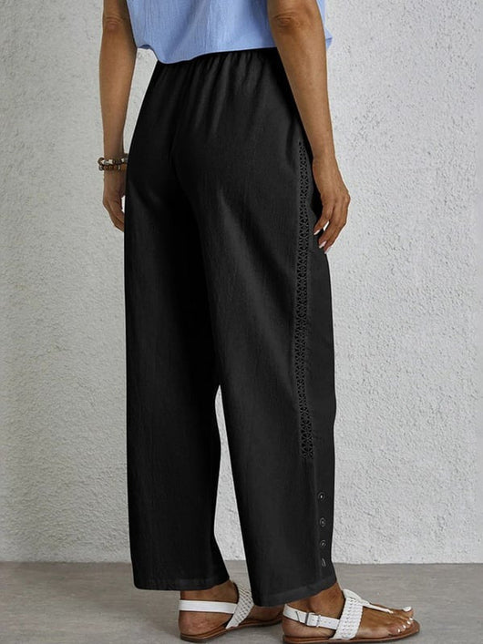 Shania - Pantaloni casual con bottoni