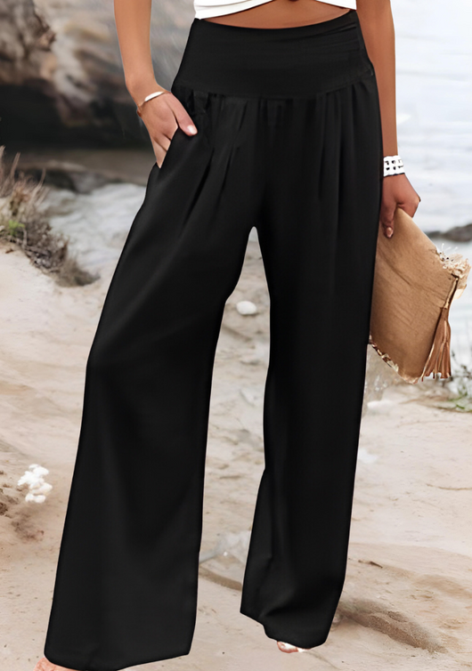 Aileen - Pantaloni larghi in lino
