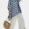 Corvelle | Set in lino a righe blu