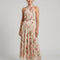 Aurelle | Abito Midi Floreale con Collo Halter