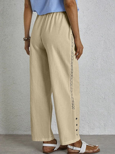 Shania - Pantaloni casual con bottoni