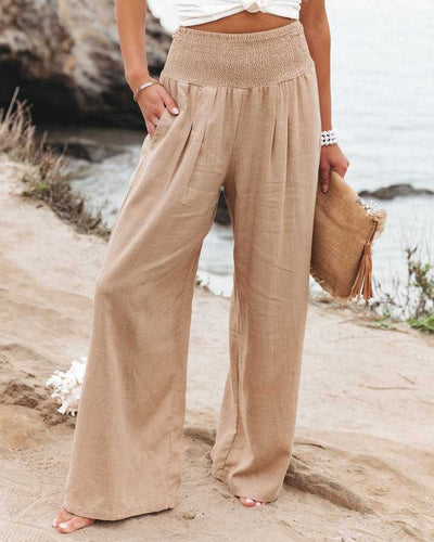 Aileen - Pantaloni larghi in lino